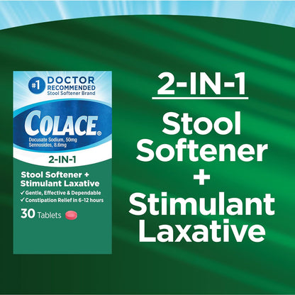 Colace Regular Strength Stool Softener 100 mg Capsules 60 Count Docusate Sodium Stool Softener for Gentle Dependable Relief