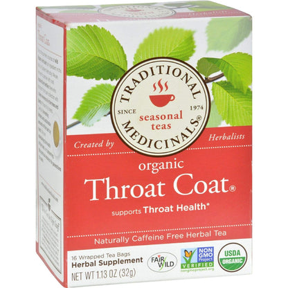 Traditional Medicinals Tea, Organic Raspberry Leaf, Eases Menstrual Cramps, Supports a Healthy Pregnancy, 96 Tea Bags (6 Pack)