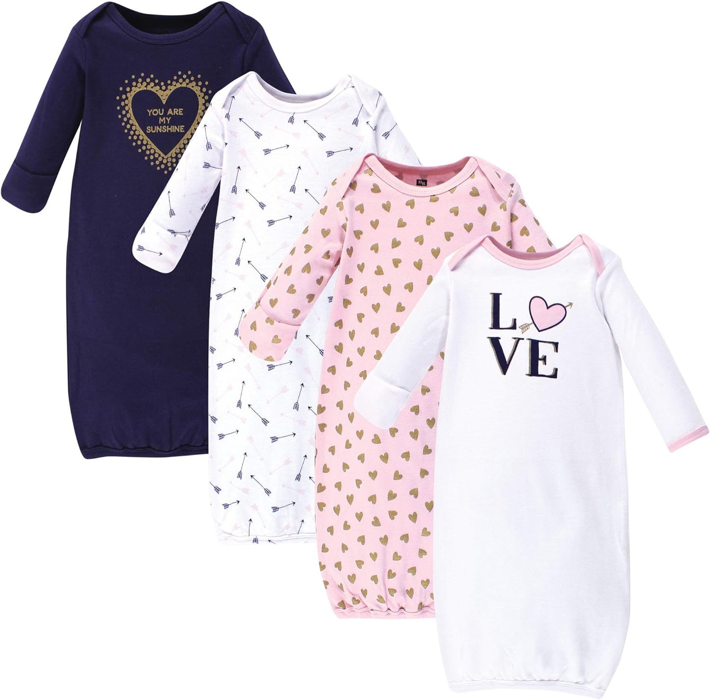 Hudson Baby baby-girls Cotton Gowns