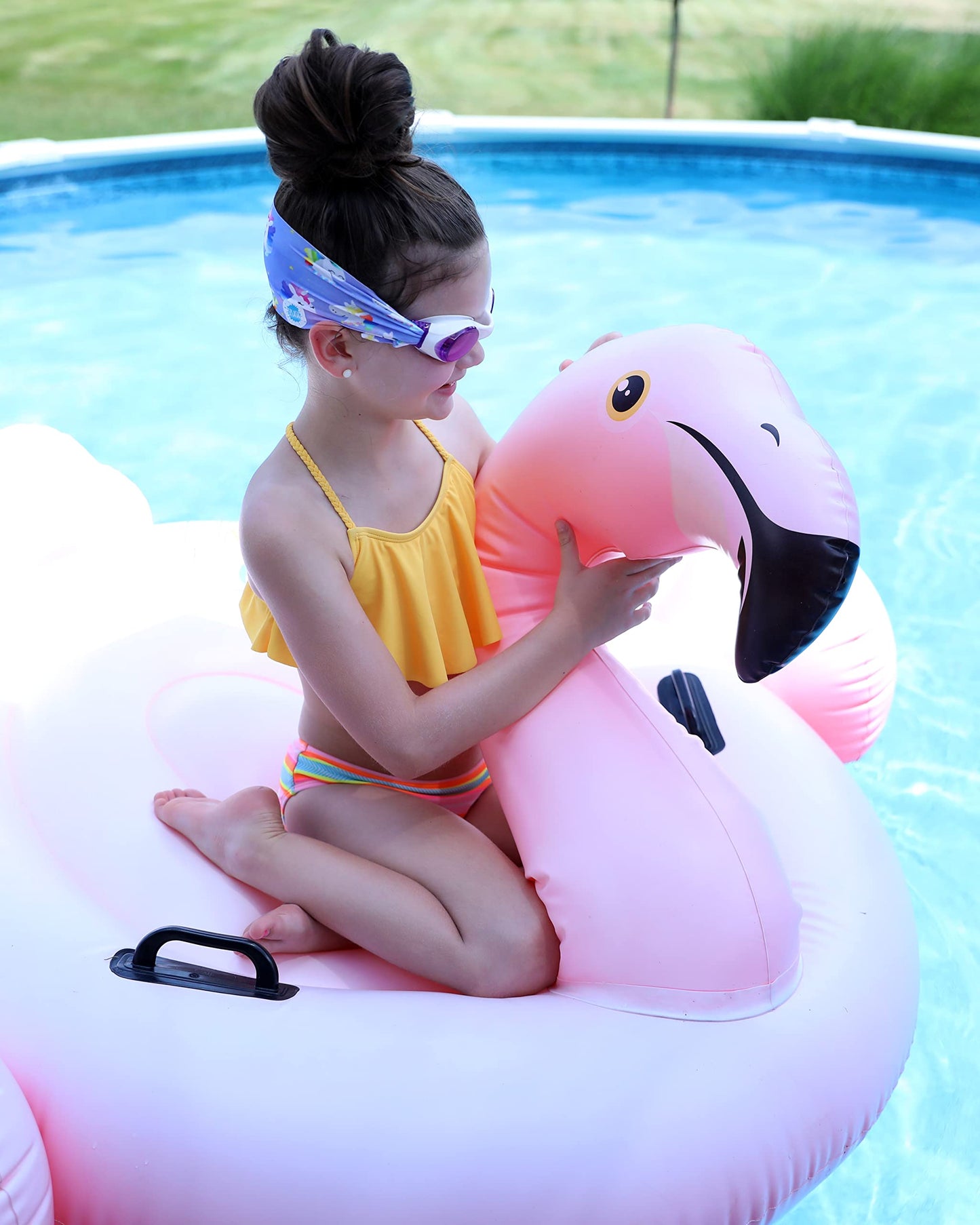 SPLASH SWIM GOGGLES with Fabric Strap - Pink & Purples Collection | Fun, Fashionable, Comfortable - Adult & Kids Swim Goggles