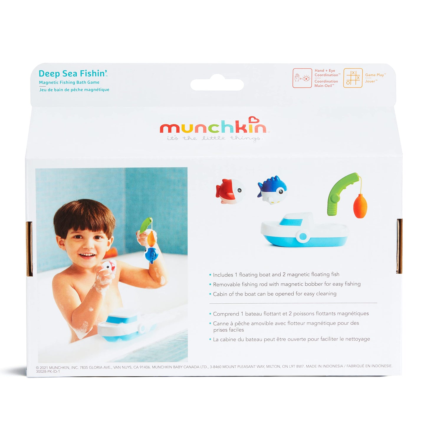 Munchkin® Fishin'™ Magnetic Baby and Toddler Bath Toy, 4pc Set