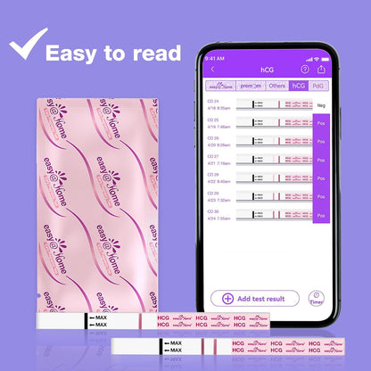 Ovulation Test Strips Powered by Premom Ovulation Predictor APP, FSA Eligible, 40 Ovulation Test and 10 Pregnancy Test Strips, 40LH +10HCG | Package May Vary