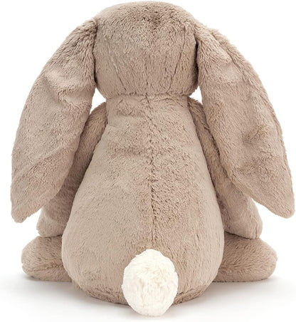 Jellycat Bashful Beige Bunny Stuffed Animal, Medium, 12 inches