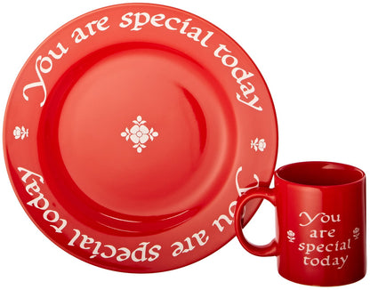 Waechtersbach Plate, You Are Special Today Cherry Red Plate