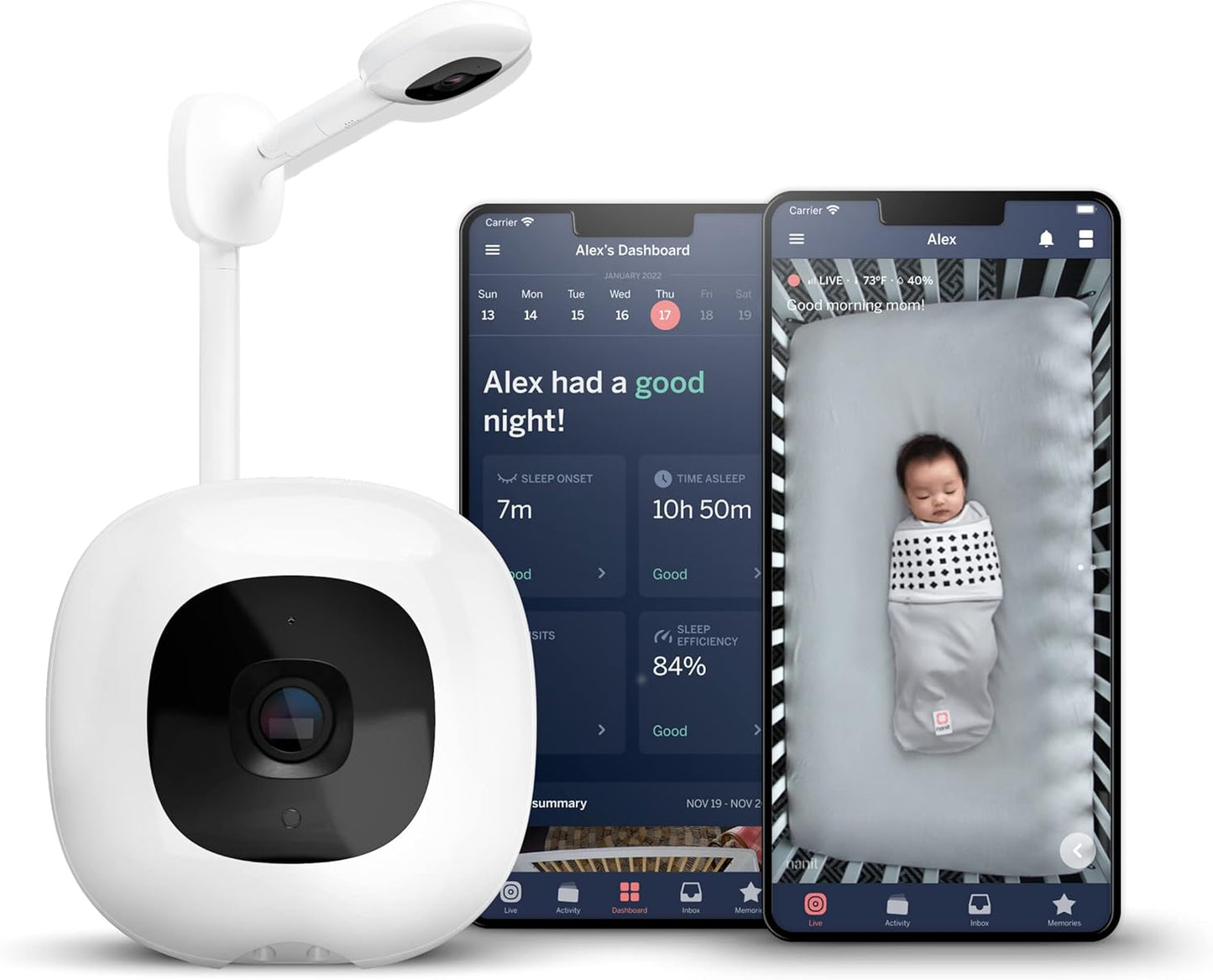 Nanit Pro Smart Baby Monitor & Wall Mount