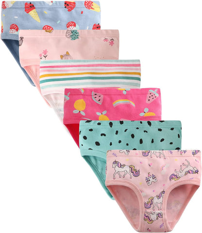 Hahan Baby Soft Cotton Panties Cotton Little Girls Underwear Toddler Briefs