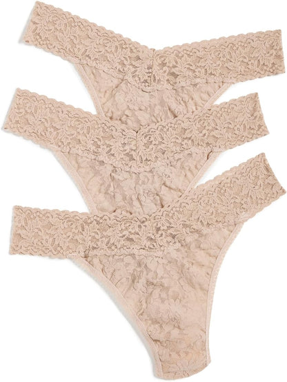 hanky panky, Signature Lace Original Rise Thong 3 Pack, One Size (4-14)