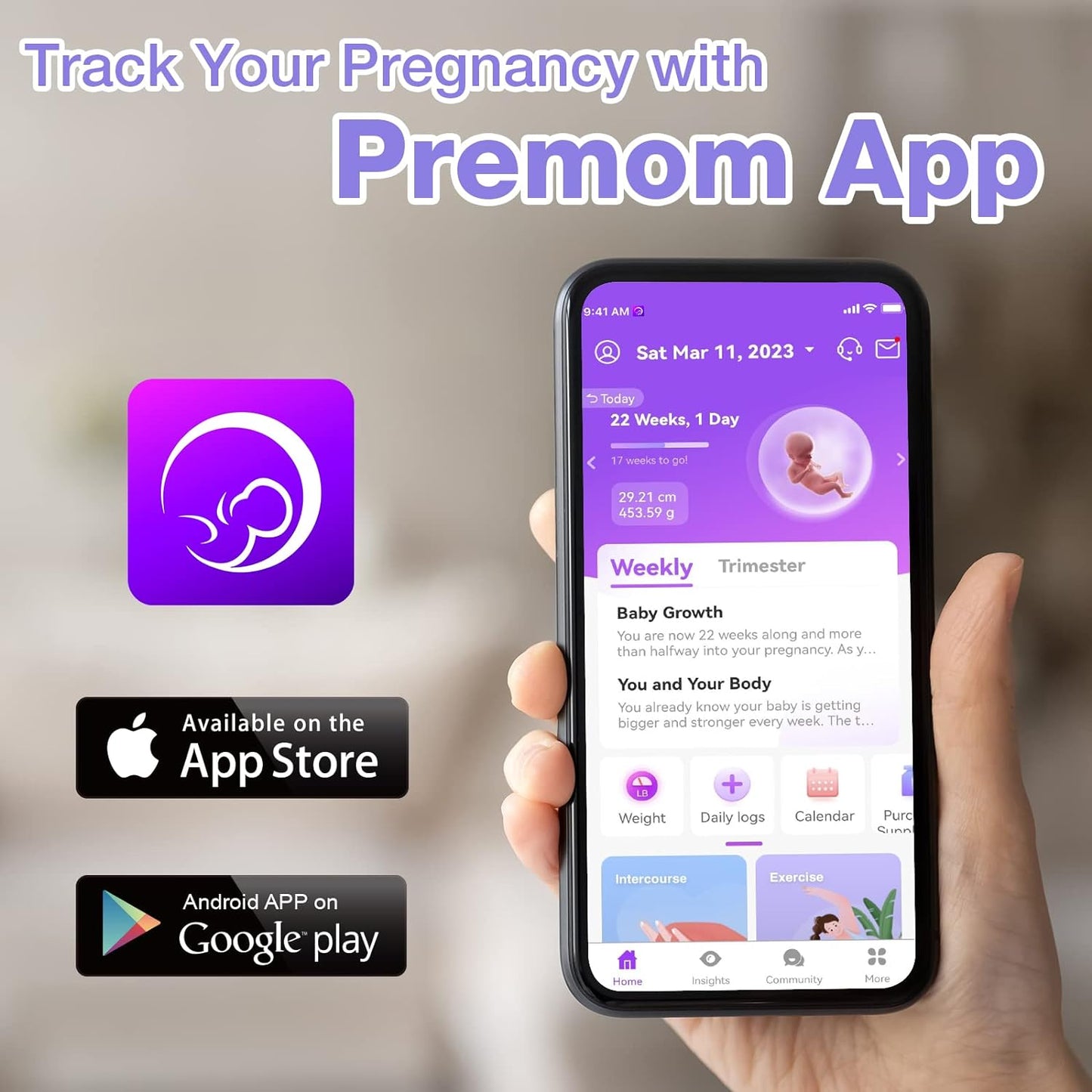 Ovulation Test Strips Powered by Premom Ovulation Predictor APP, FSA Eligible, 40 Ovulation Test and 10 Pregnancy Test Strips, 40LH +10HCG | Package May Vary