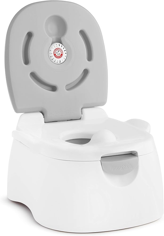 Munchkin® Arm & Hammer Multi-Stage 3-in-1 Potty Seat, (Potty Chair, Trainer Ring and Step Stool), Grey & Sturdy™ Potty Training Seat, Grey