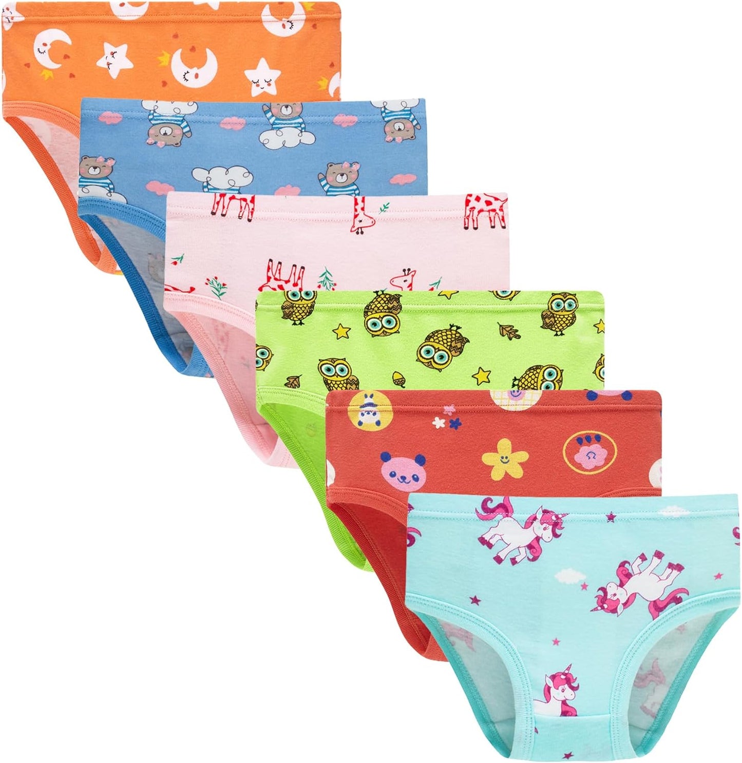 Hahan Baby Soft Cotton Panties Cotton Little Girls Underwear Toddler Briefs