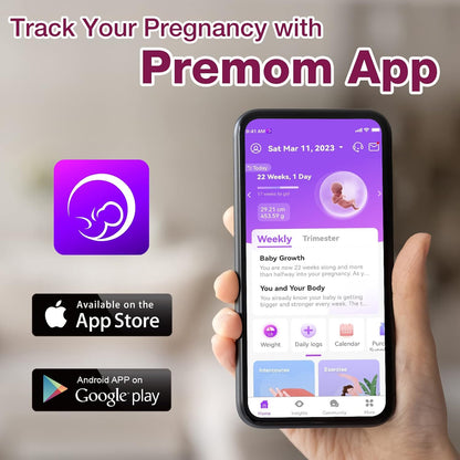 Ovulation Test Strips Powered by Premom Ovulation Predictor APP, FSA Eligible, 40 Ovulation Test and 10 Pregnancy Test Strips, 40LH +10HCG | Package May Vary