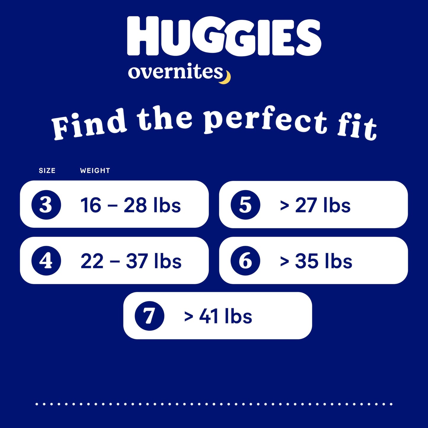 Huggies Overnites Size 3 Overnight Diapers (16-28 lbs), 132 Ct (2 Packs of 66), Packaging May Vary