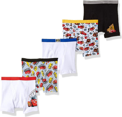 Disney Boys' Pixar Cars 100% Cotton Underwear with Lightning McQueen, Mater, Cruz & More Sizes 18m, 2/3t, 4t, 4, 6 and 8