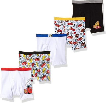 Disney Boys' Pixar Cars 100% Cotton Underwear with Lightning McQueen, Mater, Cruz & More Sizes 18m, 2/3t, 4t, 4, 6 and 8