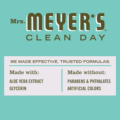 MRS. MEYER'S CLEAN DAY Antibacterial Hand Sanitizer Spray, Travel Size, Removes 99.9% of Bacteria, Basil, 2 oz