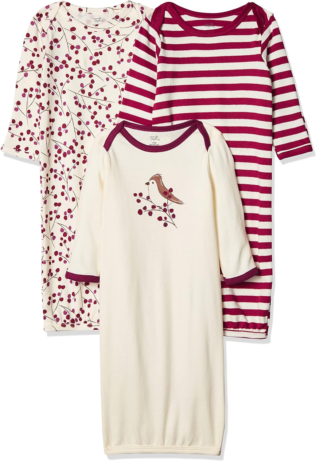 Touched by Nature Unisex Baby Organic Cotton Gowns