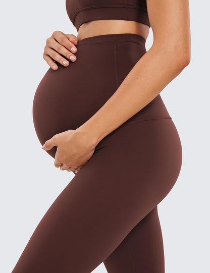 CRZ YOGA Womens Butterluxe Maternity Leggings 25" / 28" - Workout Activewear Yoga Pregnancy Pants Over The Belly Buttery Soft