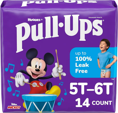 Pull-Ups Boys' Potty Training Pants, 2T-3T (16-34 lbs), 124 Count (4 Packs of 31), Packaging May Vary