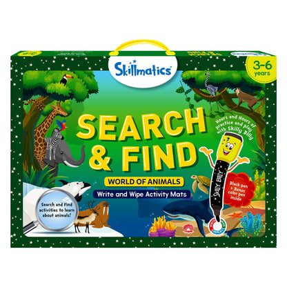 Skillmatics Preschool Learning Activity - Search and Find Megapack Educational Game, Perfect for Kids, Toddlers Who Love Toys, Art and Craft Activities, Gifts for Girls and Boys Ages 3, 4, 5, 6