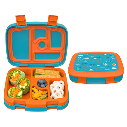 Bentgo® Kids Prints Leak-Proof, 5-Compartment Bento-Style Kids Lunch Box - Ideal Portion Sizes for Ages 3 to 7 - BPA-Free, Dishwasher Safe, Food-Safe Materials - 2023 Collection (Friendly Skies)…