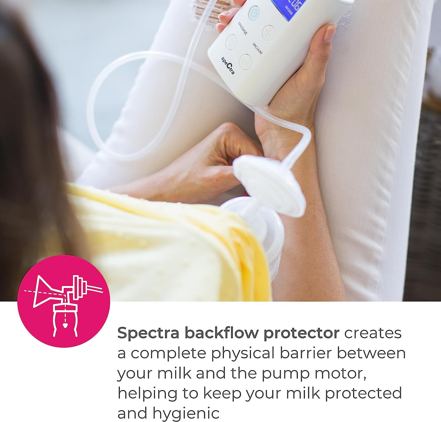 Spectra - Premium Breast Milk Pump Accessory Kit with Baby Bottles - Medium 24mm - Breast Pump Accessories