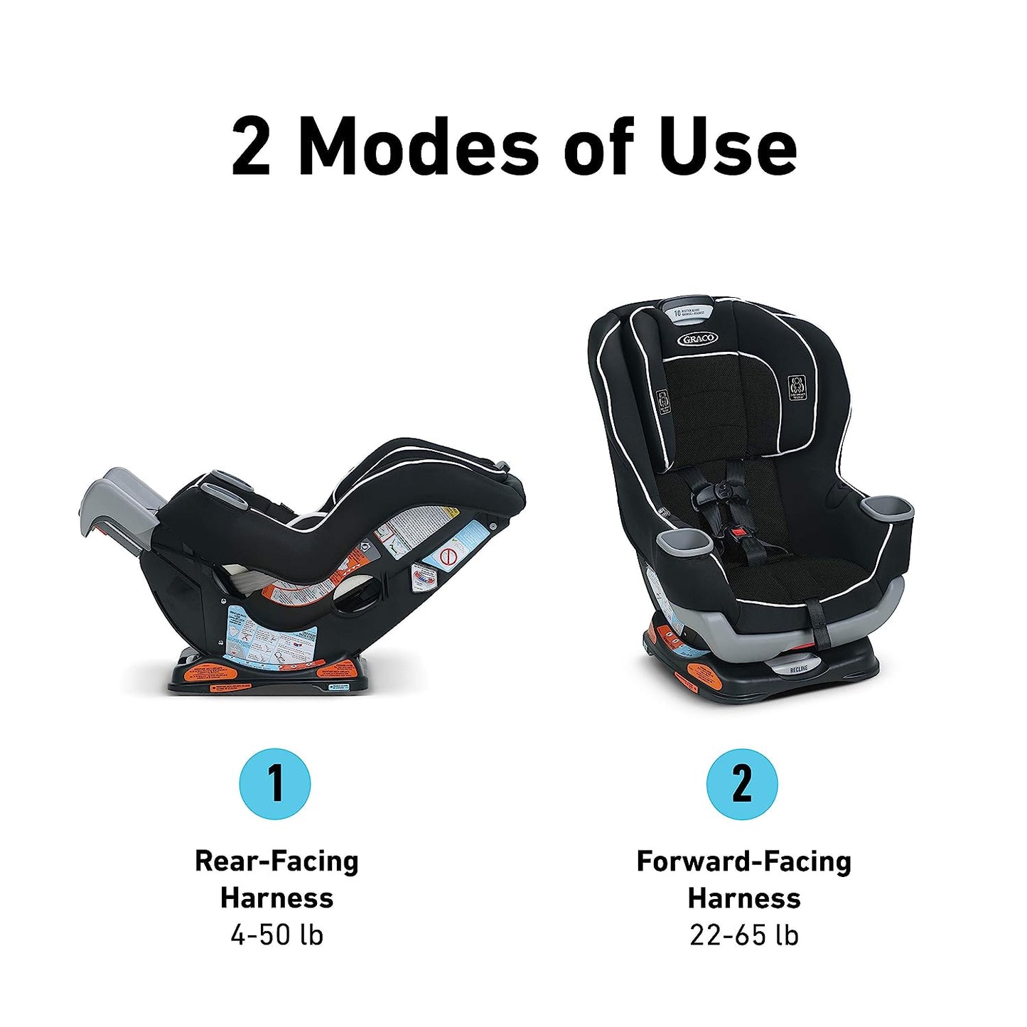 Graco® Turn2Me™ 3-in-1 Car Seat, Cambridge & TriRide 3 in 1 Car Seat | 3 Modes of Use from Rear Facing to Highback Booster Car Seat, Clybourne