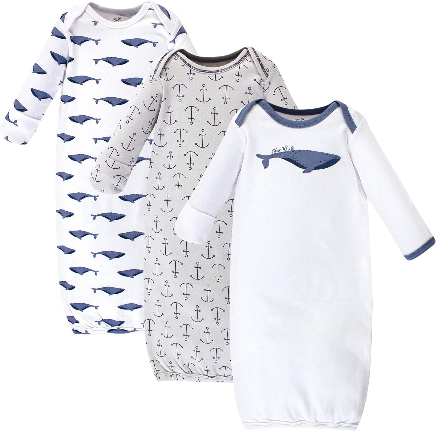 Touched by Nature Unisex Baby Organic Cotton Gowns