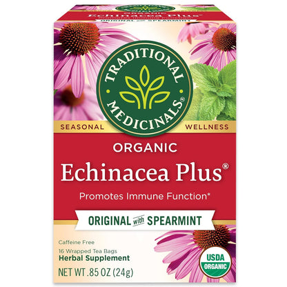 Traditional Medicinals Tea, Organic Raspberry Leaf, Eases Menstrual Cramps, Supports a Healthy Pregnancy, 96 Tea Bags (6 Pack)