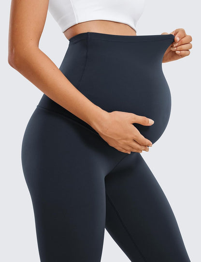 CRZ YOGA Womens Butterluxe Maternity Leggings 25" / 28" - Workout Activewear Yoga Pregnancy Pants Over The Belly Buttery Soft