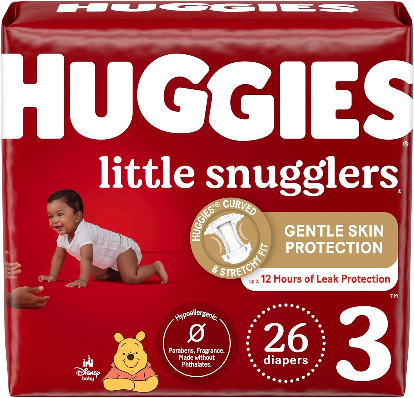 Huggies Newborn Diapers, Little Snugglers Baby Diapers, Size Newborn (up to 10 lbs), 128 Count