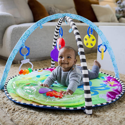 Baby Einstein 4-in-1 Kickin' Tunes Music and Language Play Gym and Piano Tummy Time Activity Mat