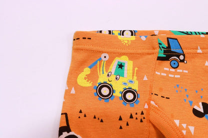 Boboking 100% Cotton Little Boys Briefs Soft Dinosaur Truck Toddler Underwear