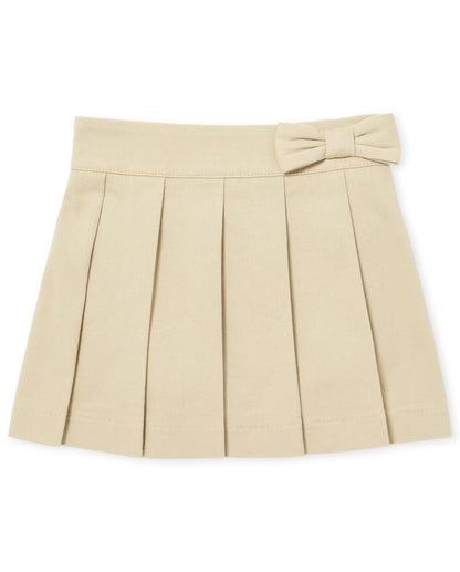 The Children's Place Baby Girls and Toddler Girls Pleated Skort, Sandy, 2T