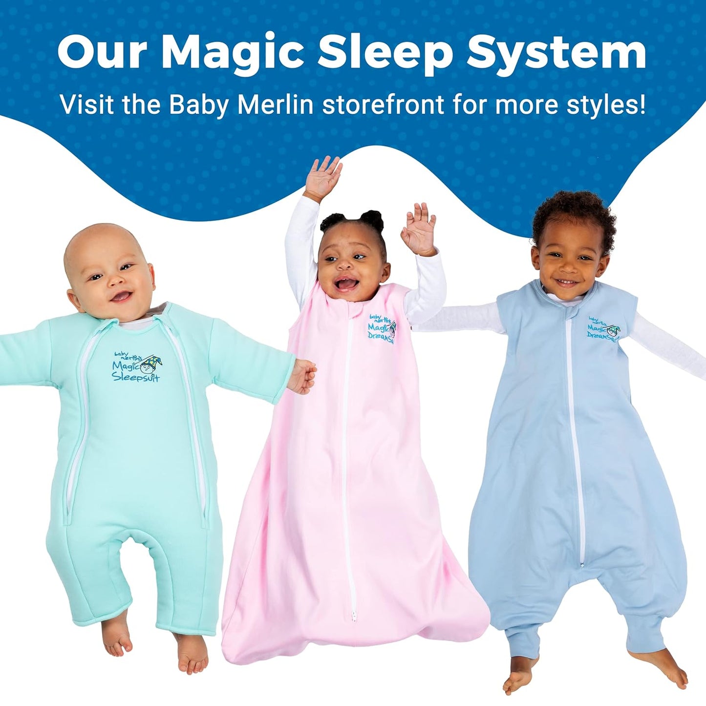 Baby Merlin's Magic Dream Sleep Sack - 100% Cotton Baby Wearable Blanket - Baby Sleep Sack 6-12 Months - Forest Friends