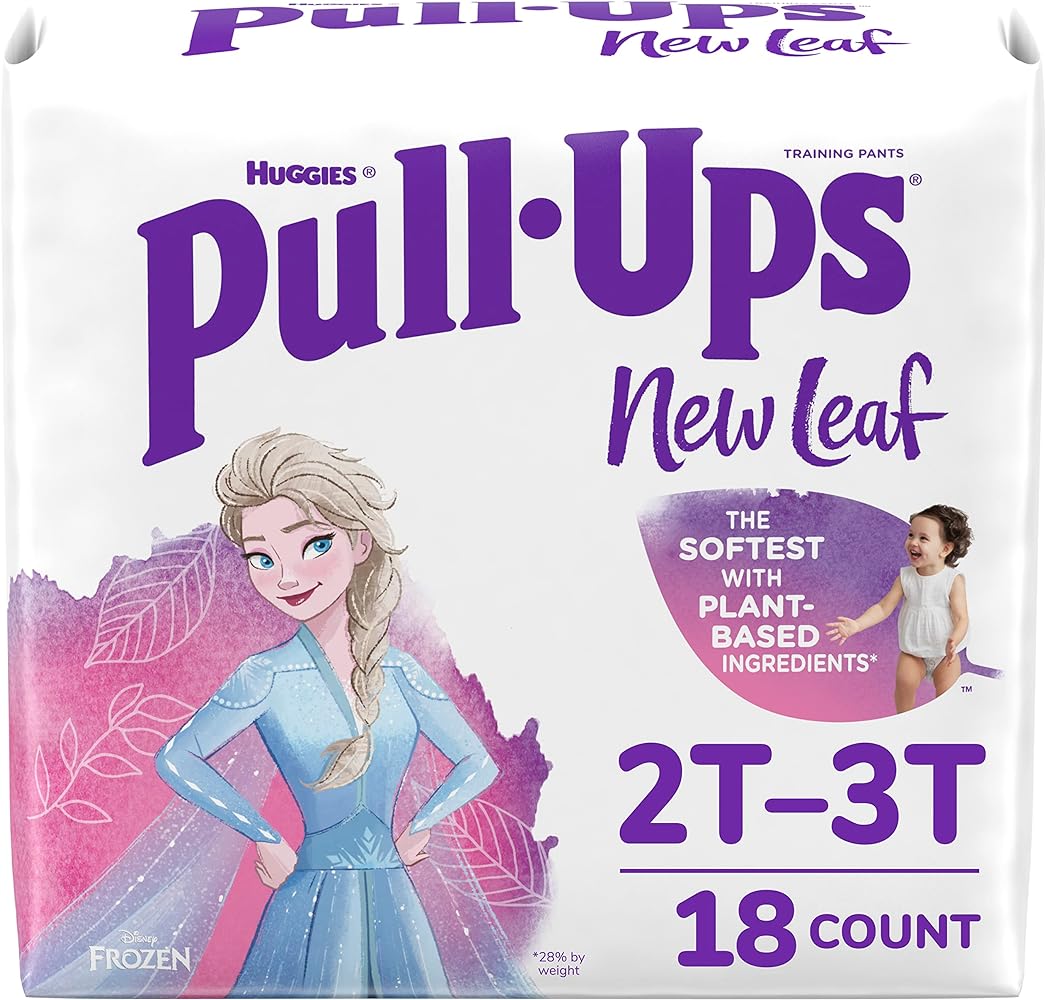 Pull-Ups New Leaf Girls' Disney Frozen Potty Training Pants, 2T-3T (16-34 lbs), 76 Ct