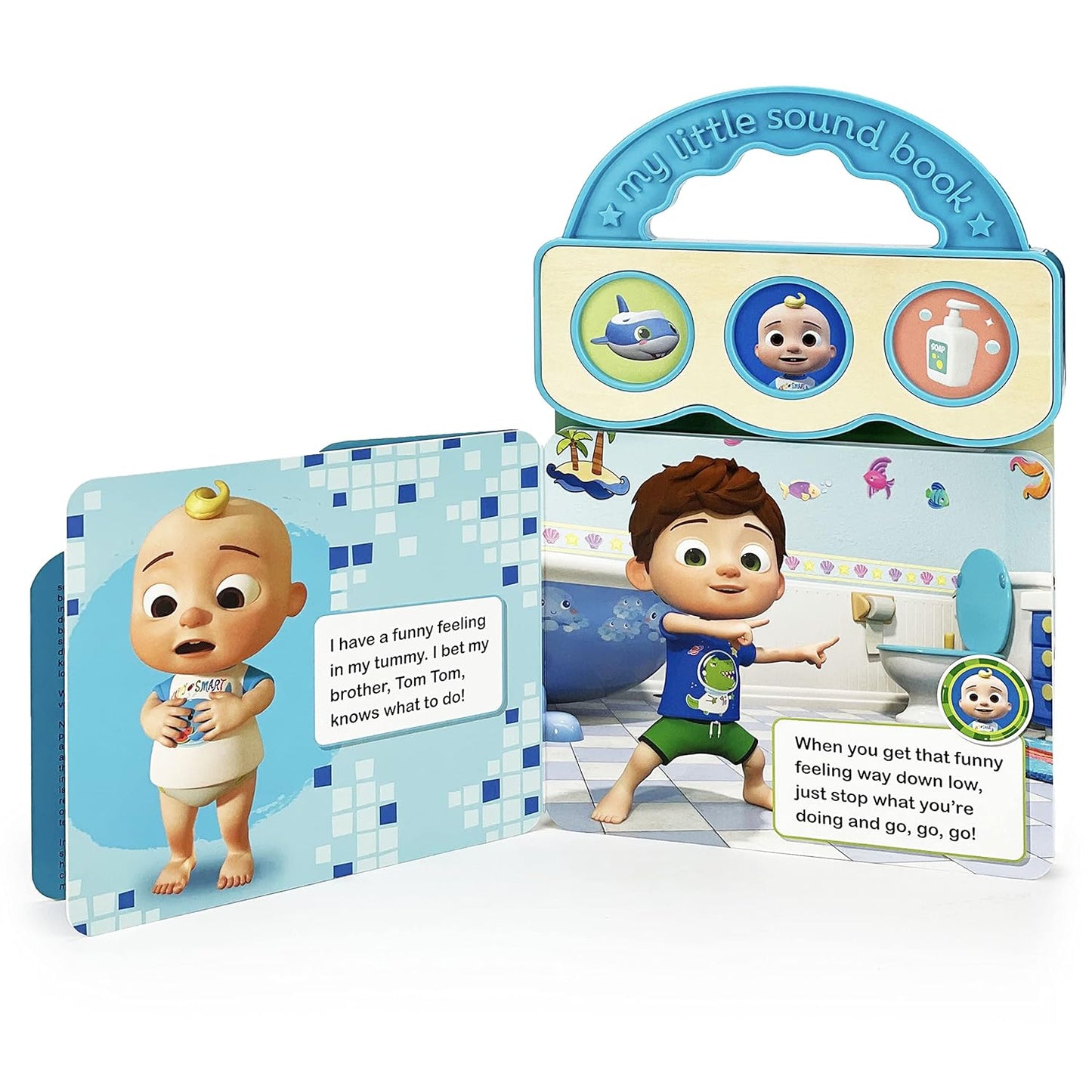 Cocomelon JJ's Potty Time 3-Button Potty Training Sound Board Book