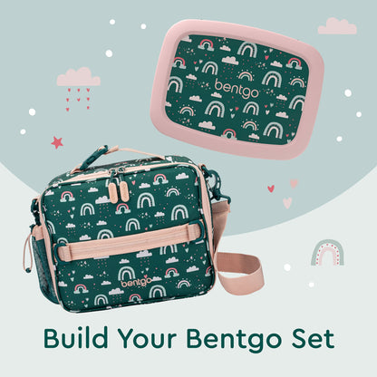 Bentgo® Kids Prints Leak-Proof, 5-Compartment Bento-Style Kids Lunch Box - Ideal Portion Sizes for Ages 3 to 7 - BPA-Free, Dishwasher Safe, Food-Safe Materials - 2023 Collection (Friendly Skies)…