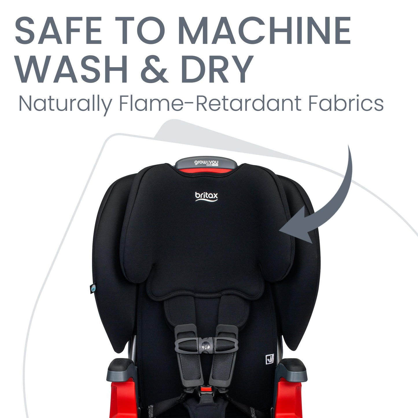 Britax Grow with You ClickTight Harness-2-Booster Car Seat, Cool N Dry - Cool Flow Moisture Wicking Fabric