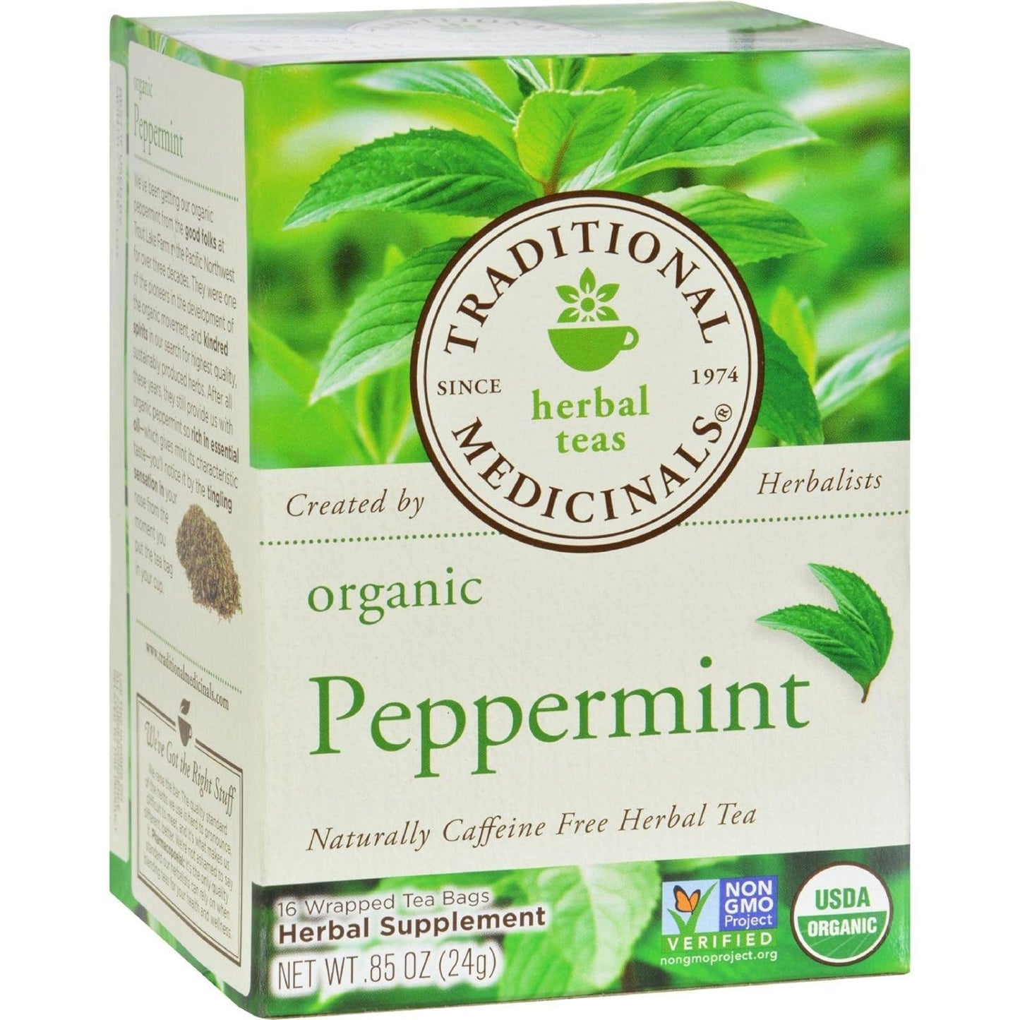 Traditional Medicinals Tea, Organic Raspberry Leaf, Eases Menstrual Cramps, Supports a Healthy Pregnancy, 96 Tea Bags (6 Pack)