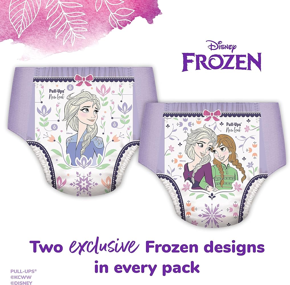 Pull-Ups New Leaf Girls' Disney Frozen Potty Training Pants, 2T-3T (16-34 lbs), 76 Ct