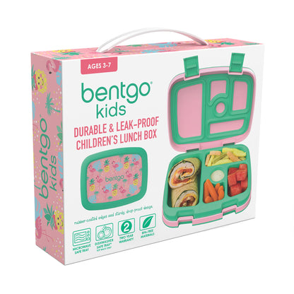 Bentgo® Kids Prints Leak-Proof, 5-Compartment Bento-Style Kids Lunch Box - Ideal Portion Sizes for Ages 3 to 7 - BPA-Free, Dishwasher Safe, Food-Safe Materials - 2023 Collection (Friendly Skies)…