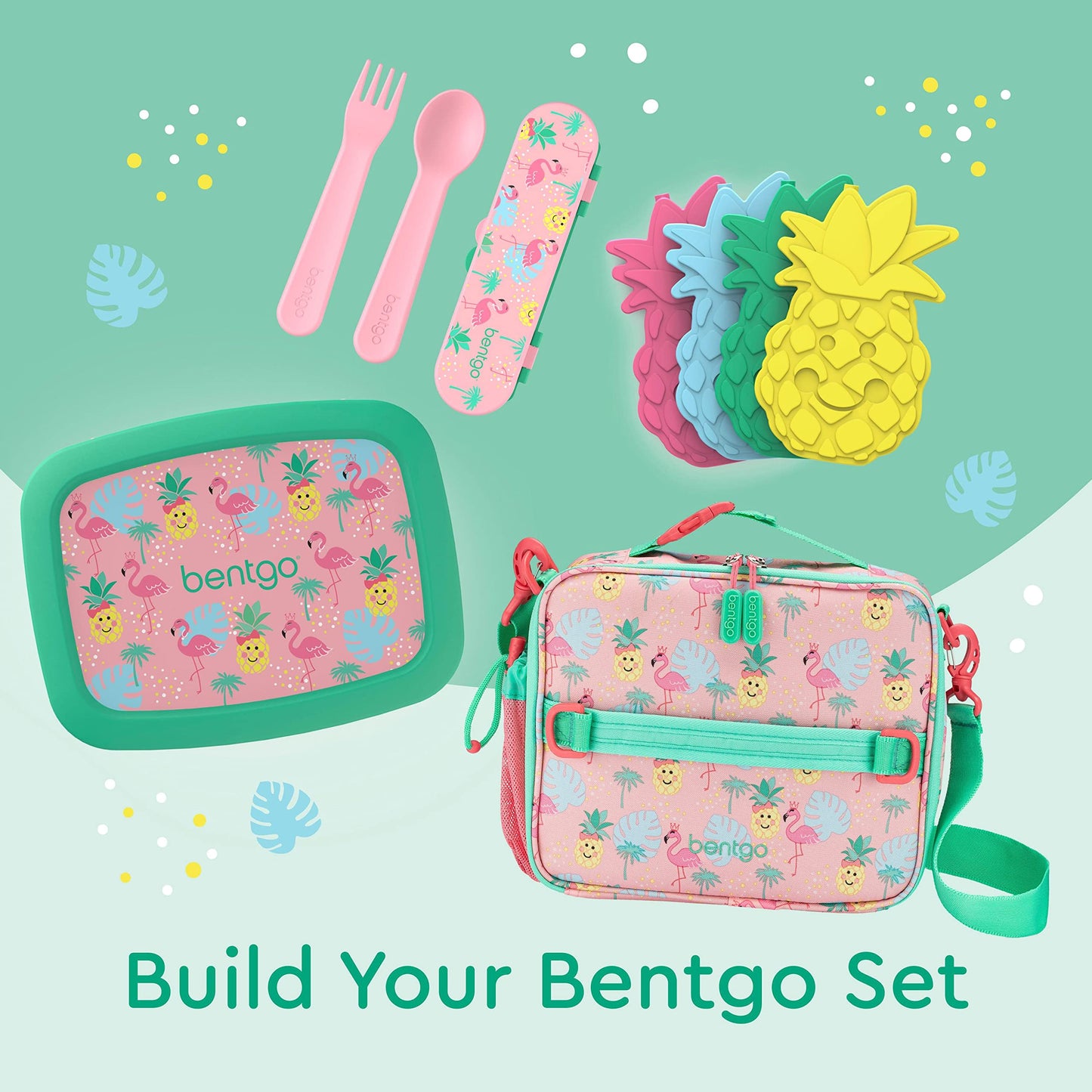 Bentgo® Kids Prints Leak-Proof, 5-Compartment Bento-Style Kids Lunch Box - Ideal Portion Sizes for Ages 3 to 7 - BPA-Free, Dishwasher Safe, Food-Safe Materials - 2023 Collection (Friendly Skies)…