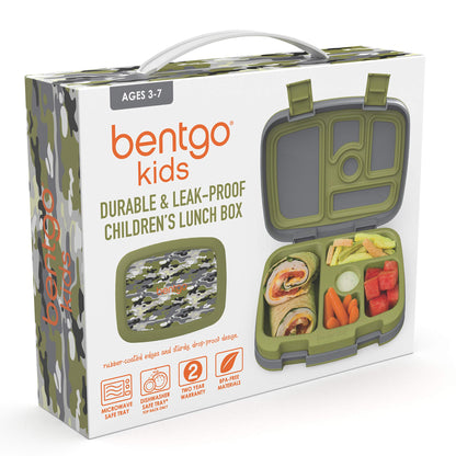 Bentgo® Kids Prints Leak-Proof, 5-Compartment Bento-Style Kids Lunch Box - Ideal Portion Sizes for Ages 3 to 7 - BPA-Free, Dishwasher Safe, Food-Safe Materials - 2023 Collection (Friendly Skies)…