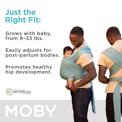 Moby Wrap Baby Carrier | Element for Newborns & Infants #1 Gift Keeps Safe Secure Adjustable All Body Types Perfect Mom Dad Taupe