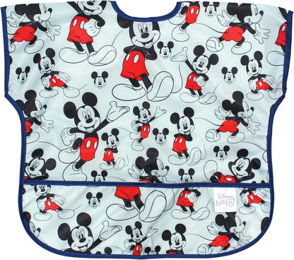 Bumkins Bibs, Baby and Toddler Bibs, Bibs for Girls and Boys, Large for 1-3 Years, Short Sleeve Waterproof Bib for Kids