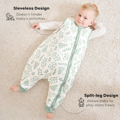 Yoofoss Baby Sleep Sack 0-6 Months Wearable Blanket for Babies 100% Cotton 2-Way Zipper TOG 0.5 Toddler Sleeping Sack 3 Pack, Comfy Lightweight Sleep Sacks