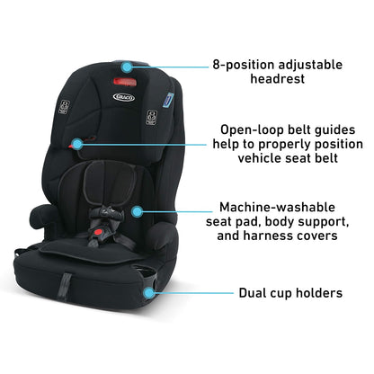 Graco Tranzitions 3 in 1 Harness Booster Seat, Proof