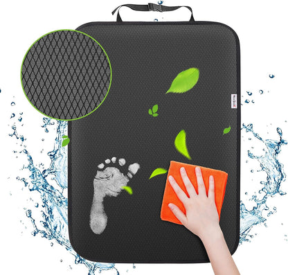 Kick Mats Back Seat Protector, Waterproof Oxford Seat Back Protector, Car Seat Back Protector for Kids, Back of Seat Protector for Kids Feet Car Seat (with Table Pocket)