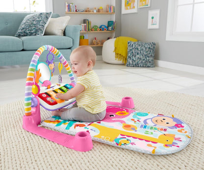 Fisher-Price Baby Playmat Deluxe Kick & Play Piano Gym with Musical -Toy Lights & Smart Stages Learning Content for Newborn to Toddler