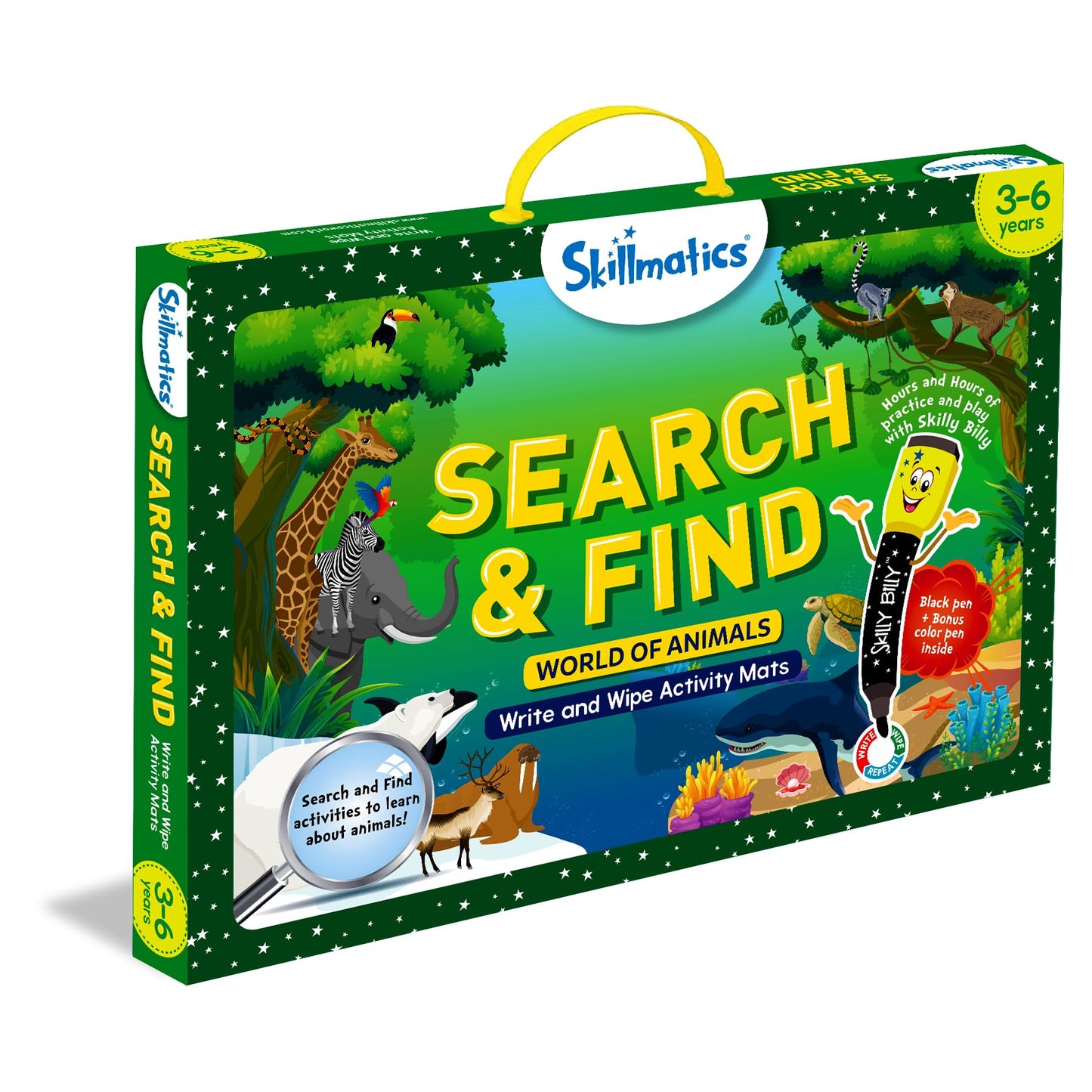 Skillmatics Preschool Learning Activity - Search and Find Megapack Educational Game, Perfect for Kids, Toddlers Who Love Toys, Art and Craft Activities, Gifts for Girls and Boys Ages 3, 4, 5, 6